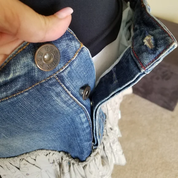 Terranova Ruffled Tiered Cowgirl Denim Skirt from Italy - Picture 12 of 17